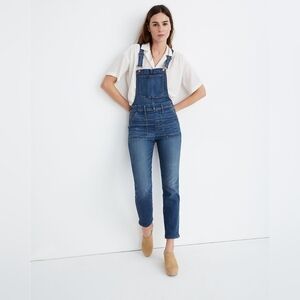 Madewell Stovepipe Overalls‎ in Lorton Wash Denim Size M